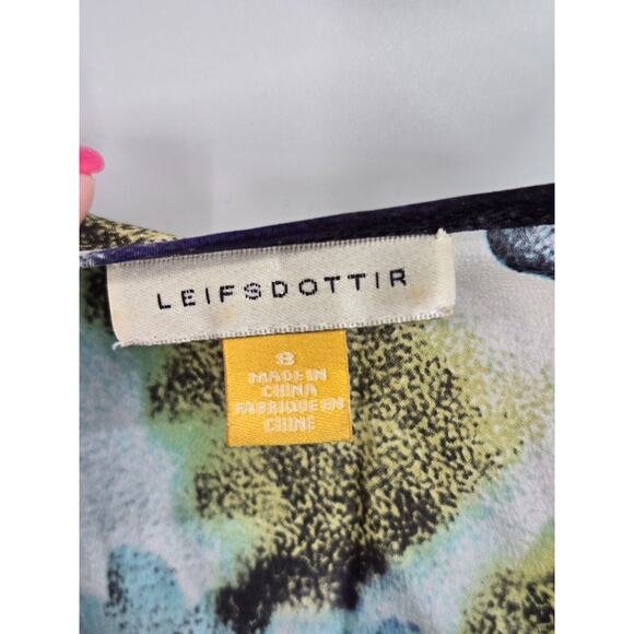 Anthropologie Blue and Red Floral Mini Dress - Picture 3 of 7